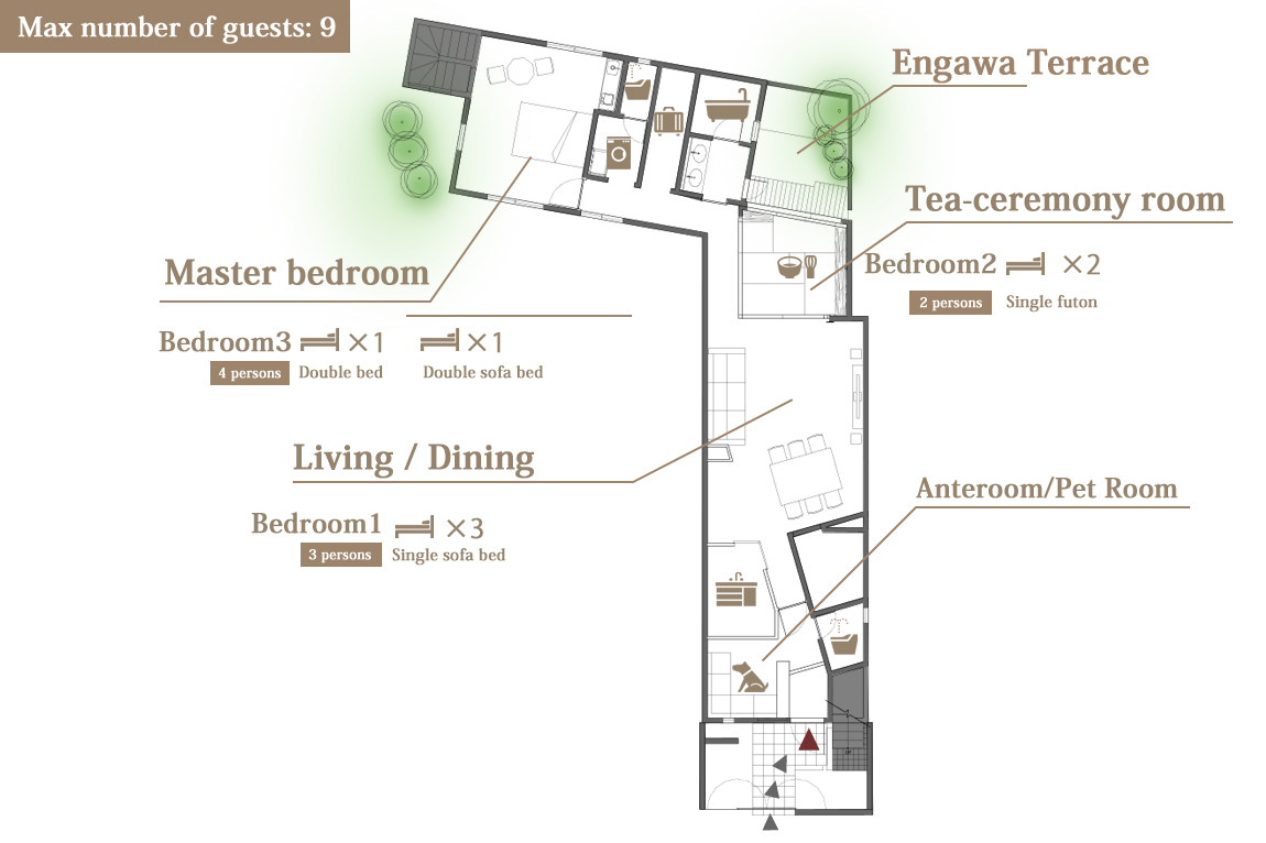 Botanica Inn Osaka Floor Mmap